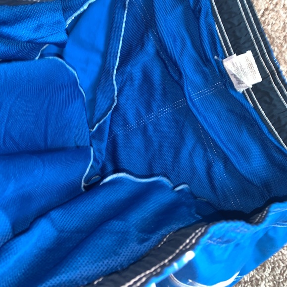 Speedo Blue & White Swim Trunks size XL - Picture 9 of 10